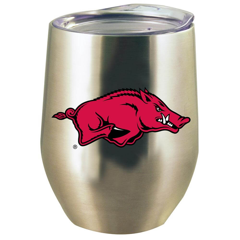 12oz Stainless Steel Stemless Tumbler w/Lid | University of Arkansas, Fayetteville