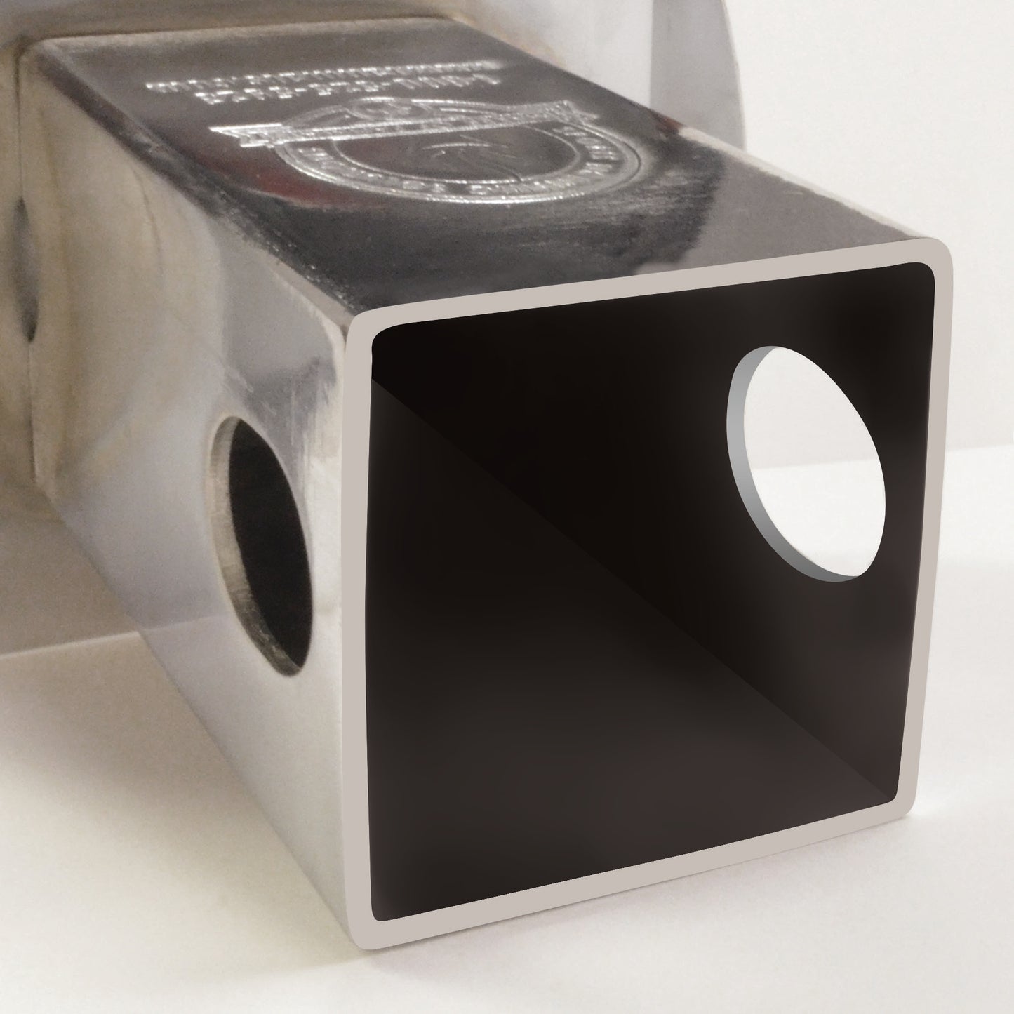 Virginia Tech Hokies Chrome Metal Hitch Cover with Chrome Metal 3D Emblem