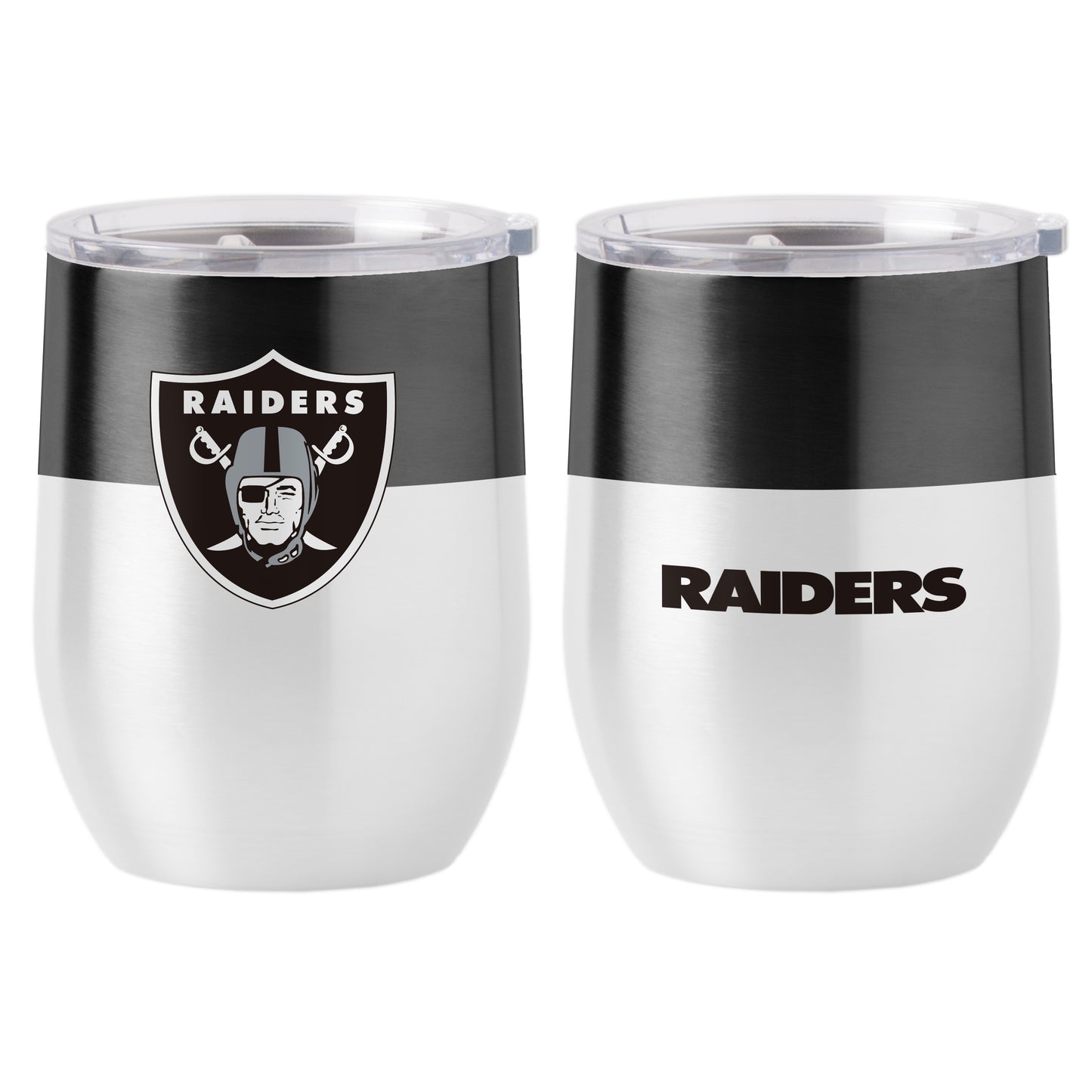 Las Vegas Raiders 16oz Colorblock Stainless Curved Beverage