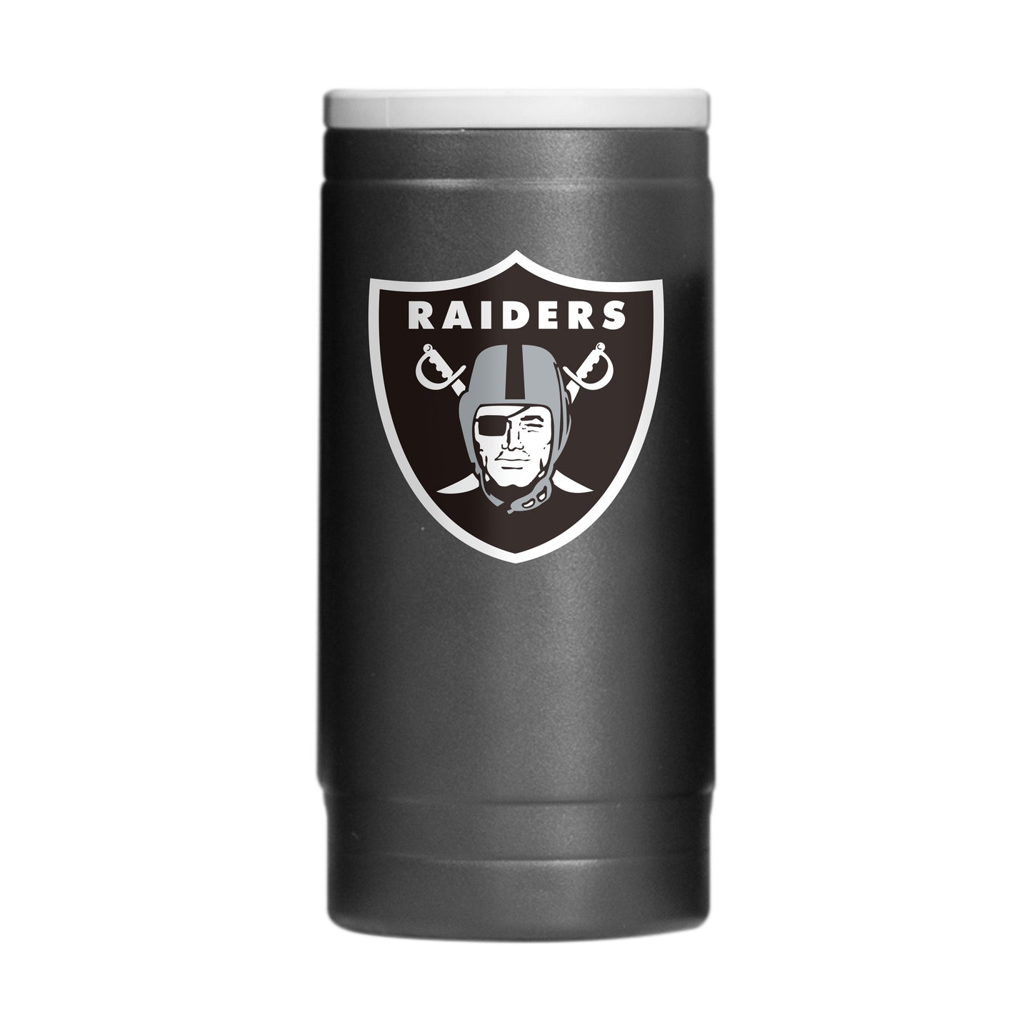 Las Vegas Raiders Flipside Powder Coat Slim Can Coolie