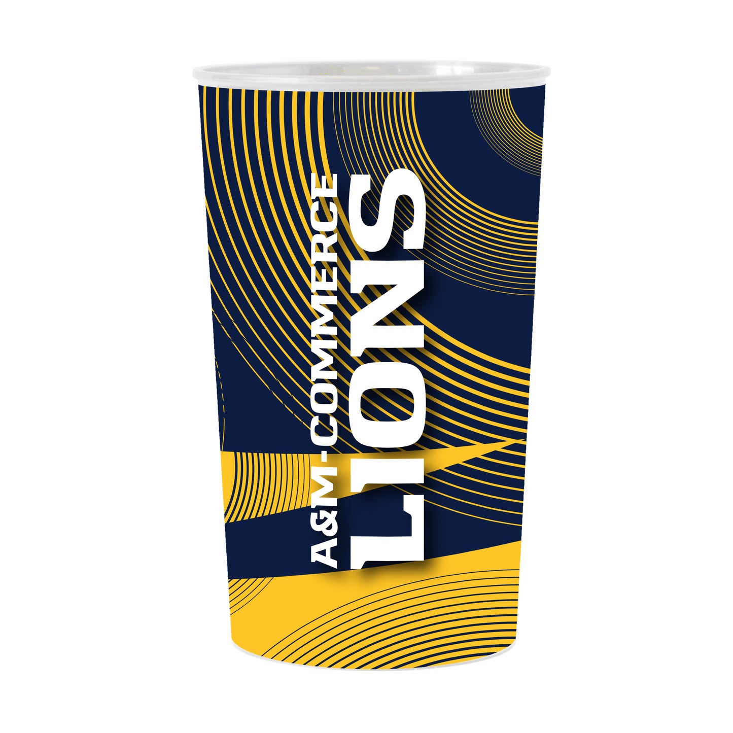 Texas A&M Commerce Geo Pattern 4-Pack Hardwall Cup