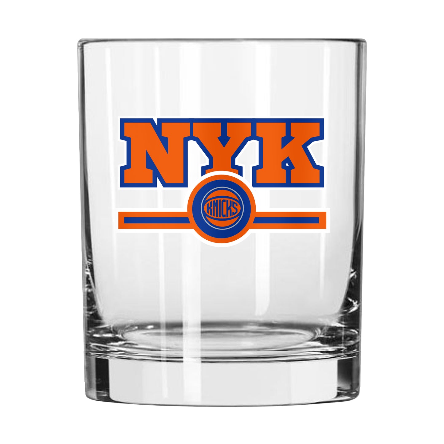 New York Knicks 14oz Letterman Rocks Glass