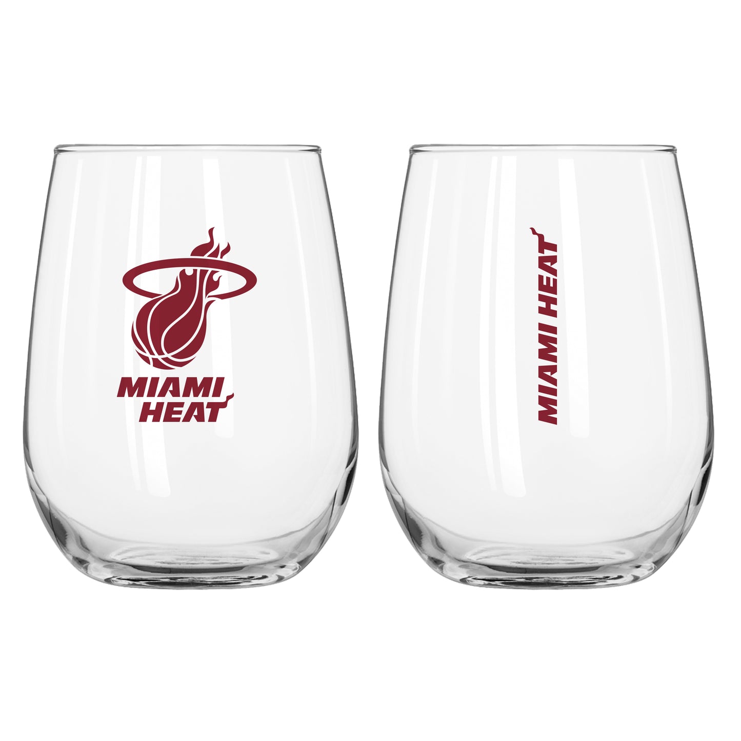 Miami Heat 16oz Gameday Curved Beverage Glass