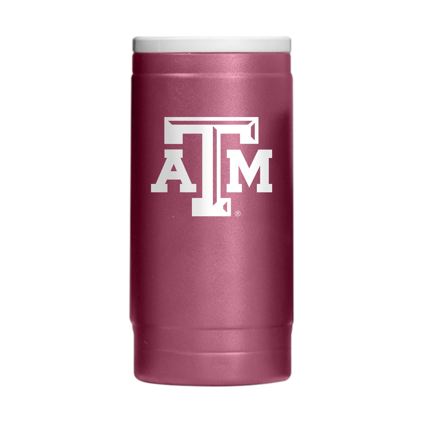 Texas A&M Flipside Powder Coat Slim Can Coolie