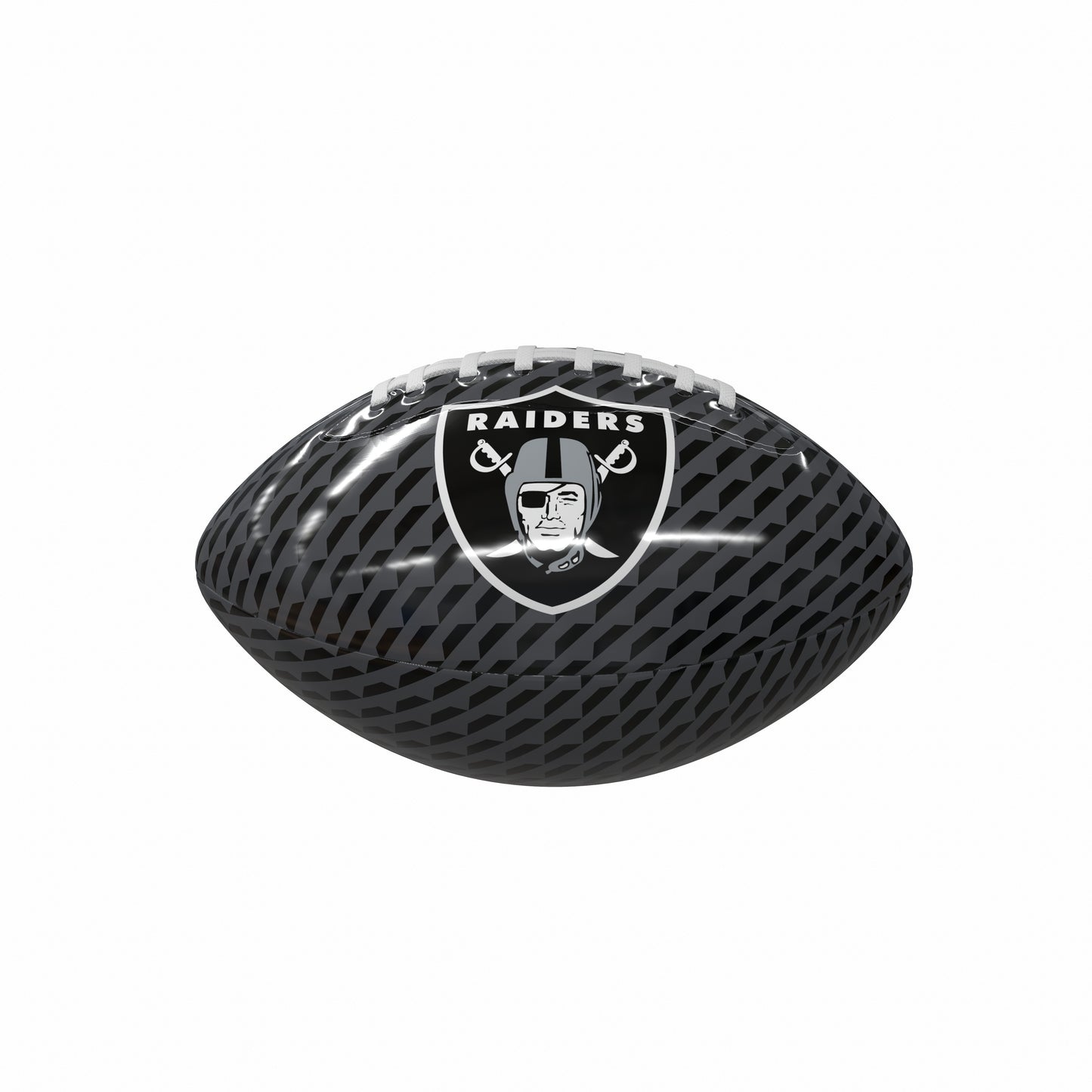 Las Vegas Raiders Carbon Fiber Mini-Size Glossy Football