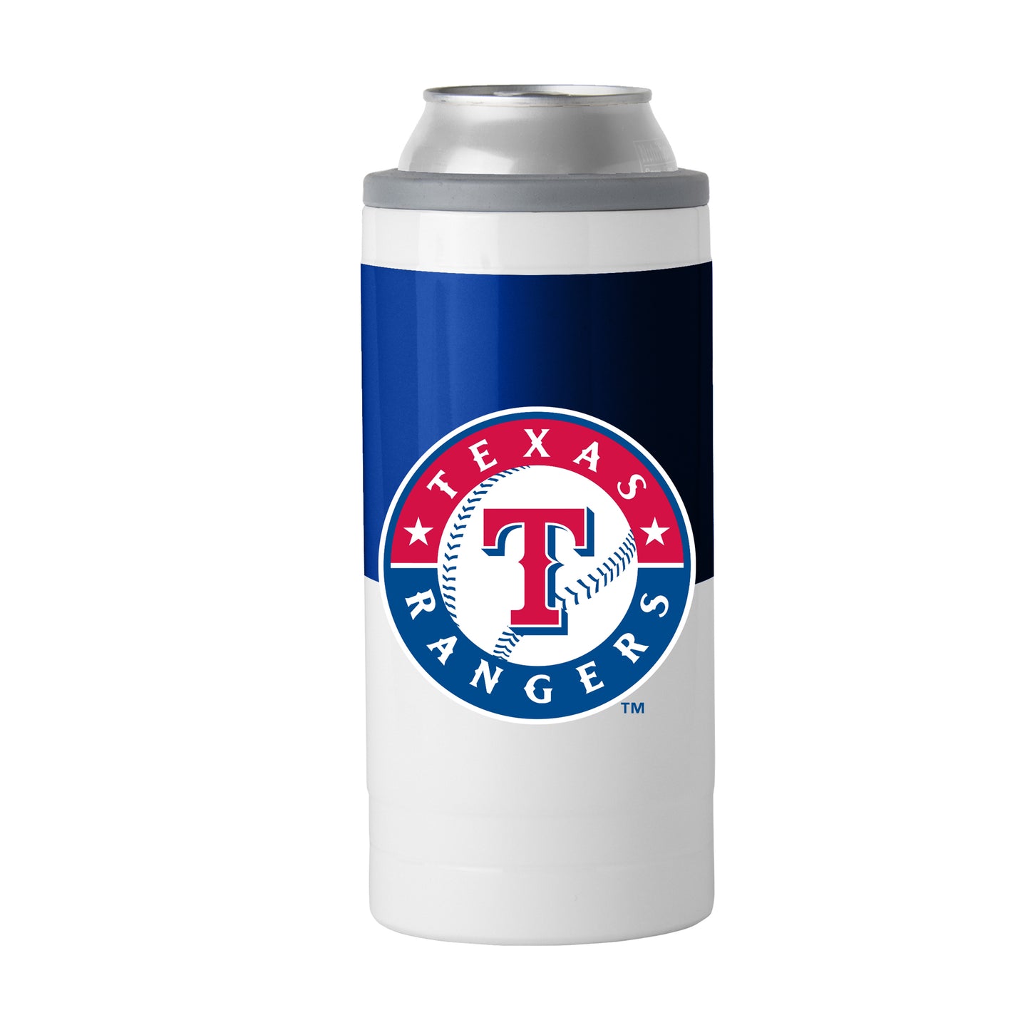 Texas Rangers 12oz Colorblock Slim Can Coolie