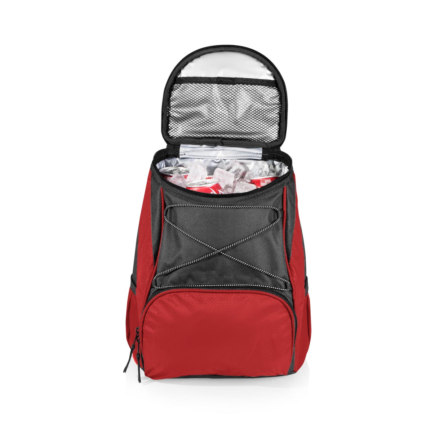 New England Patriots - PTX Backpack Cooler, (Red with Gray Accents)