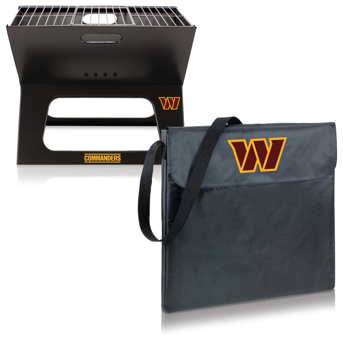 Washington Commanders - X-Grill Portable Charcoal BBQ Grill, (Black)