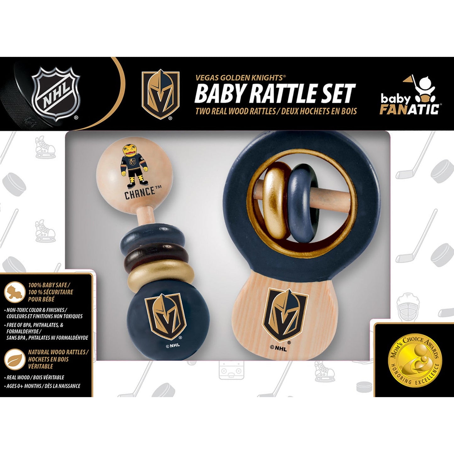 Las Vegas Golden Knights - Baby Rattles 2-Pack