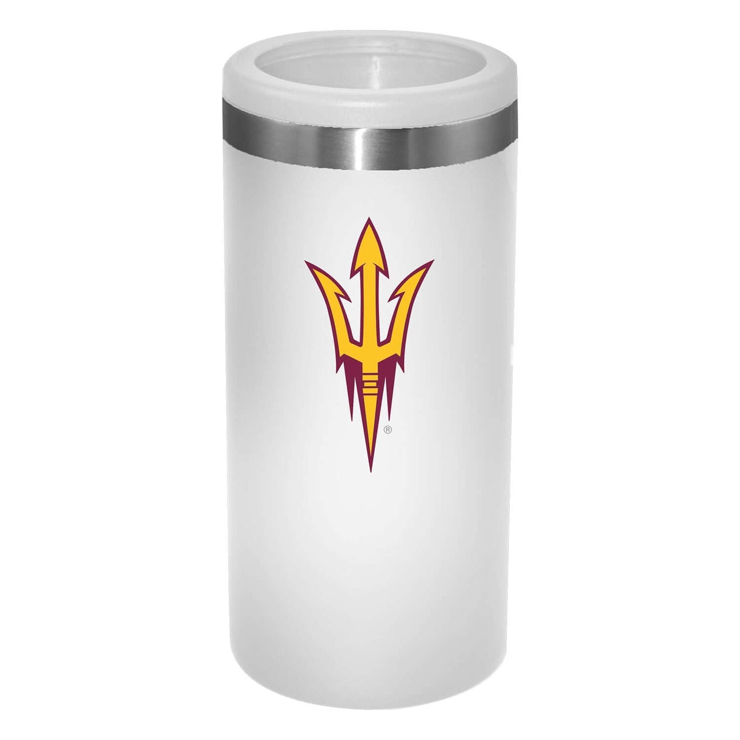 12oz White Slim Can Holder | Arizona State Sun Devils