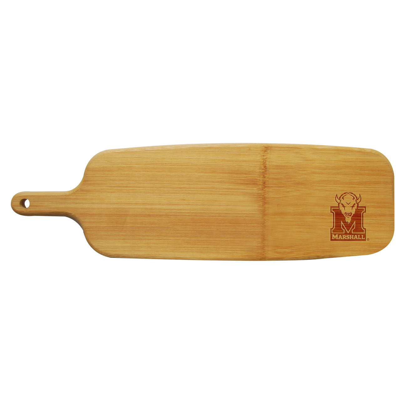 Bamboo Paddle Cutting & Serving Board | Marshall University