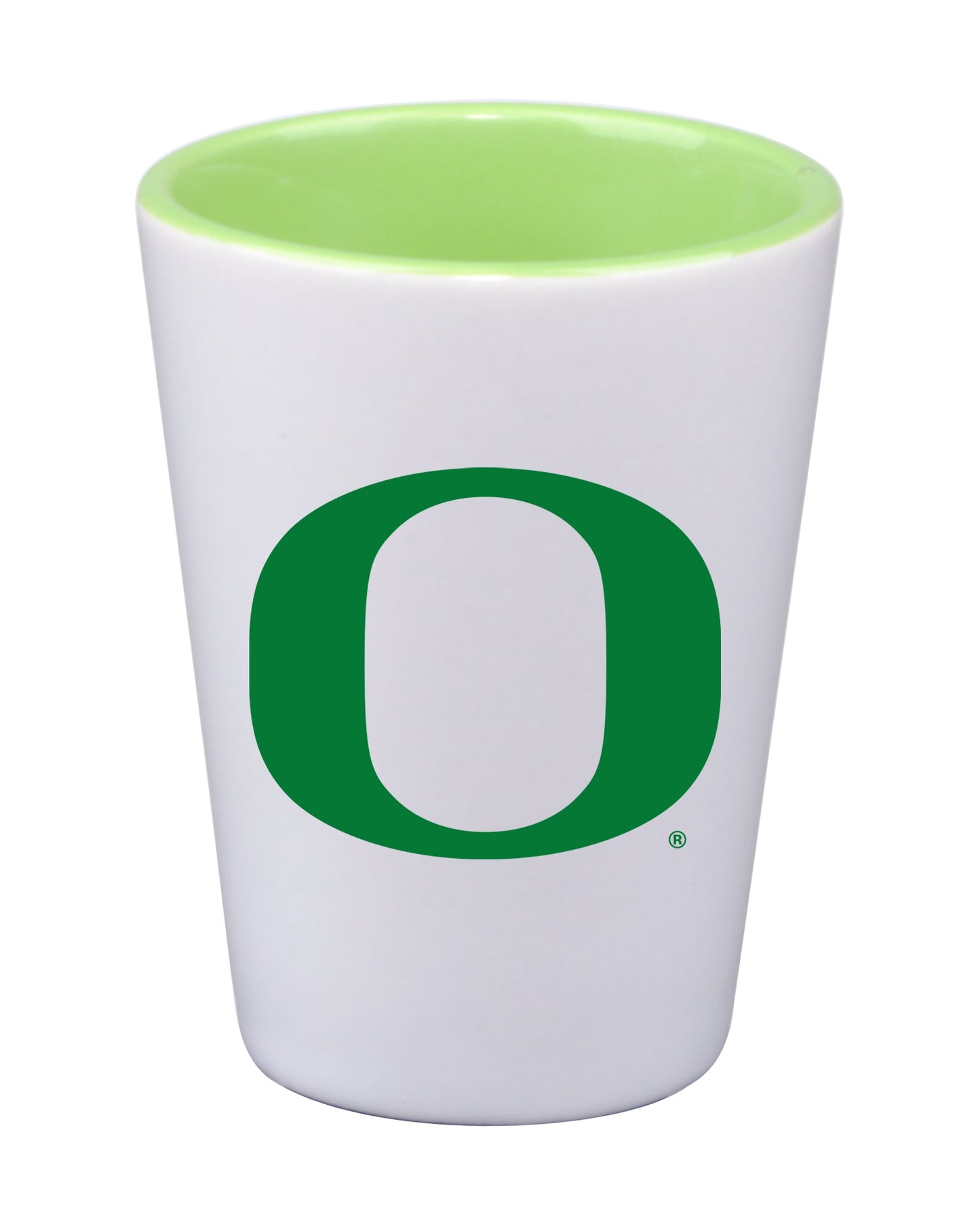 2oz Inner Color Ceramic Shot | Oregon Ducks