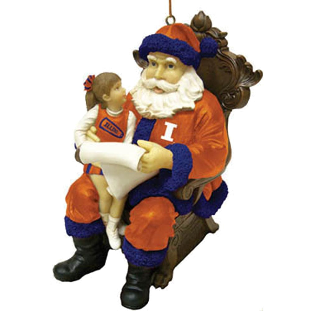 Wishlist Santa Ornament | Illinois Fighting Illini