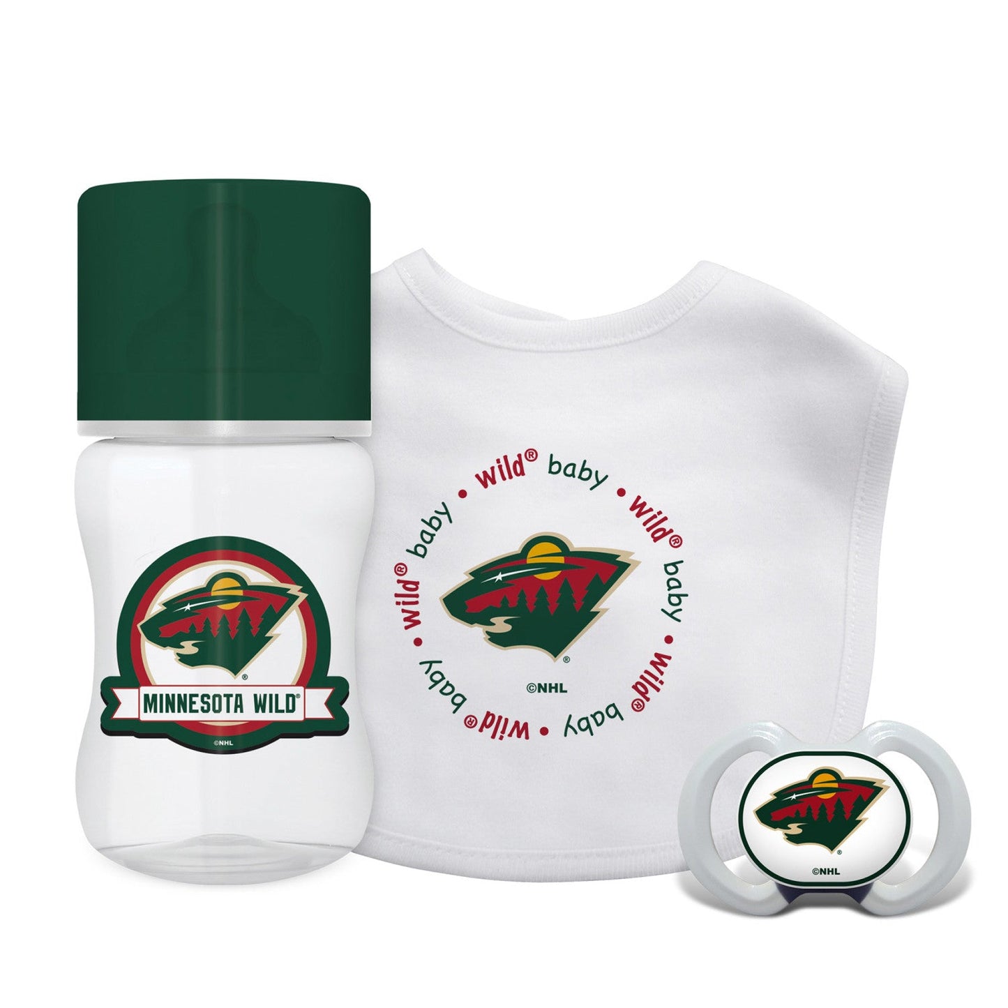 Minnesota Wild - 3-Piece Baby Gift Set