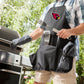 Arizona Cardinals - BBQ Apron Tote Pro Grill Set, (Black with Gray Accents)