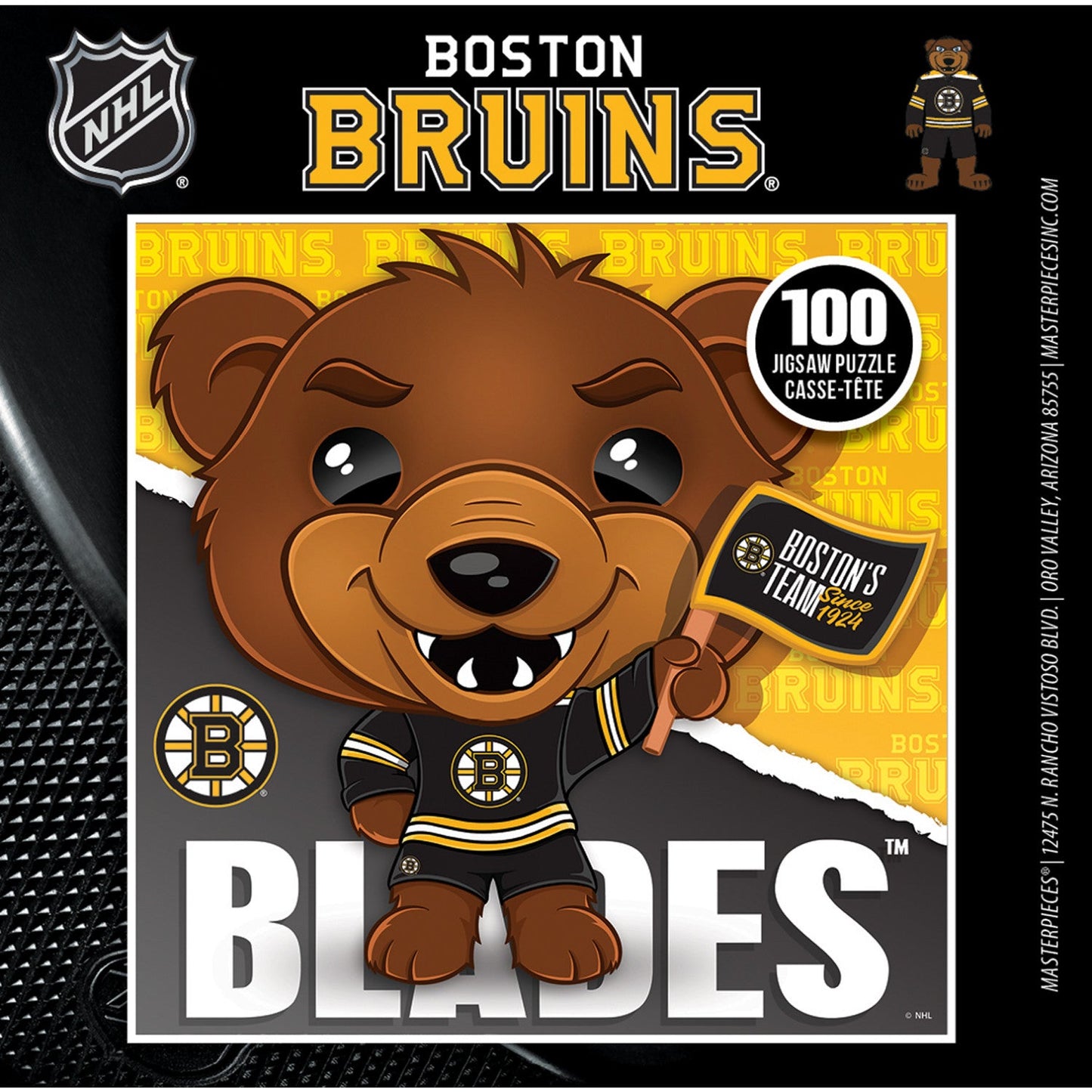 Blades - Boston Bruins Mascot 100 Piece Jigsaw Puzzle