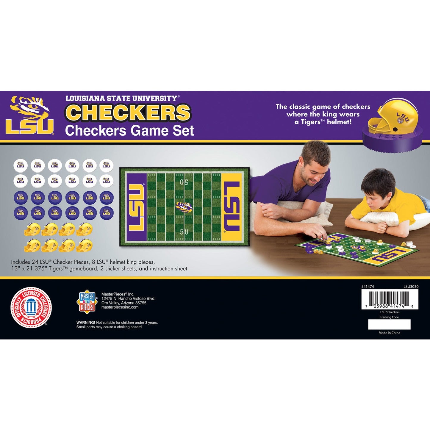 LSU Tigers Checkers