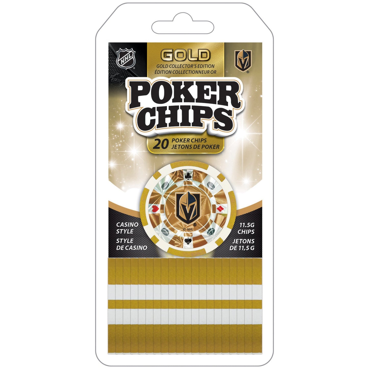 Las Vegas Golden Knights 20 Piece Poker Chips