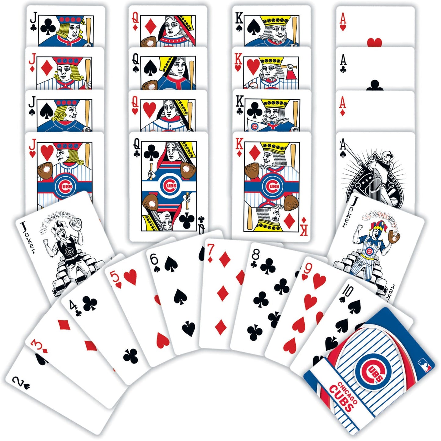 Chicago Cubs Playing Cards - 54 Card Deck