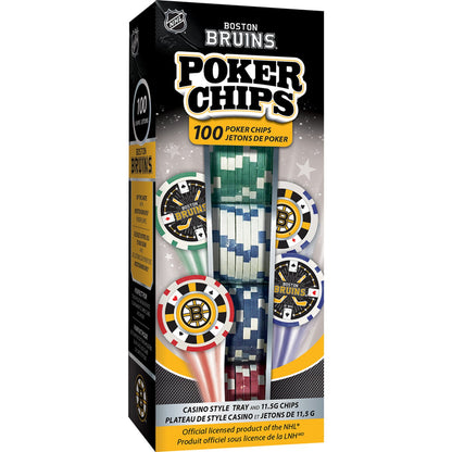 Boston Bruins 100 Piece Poker Chips