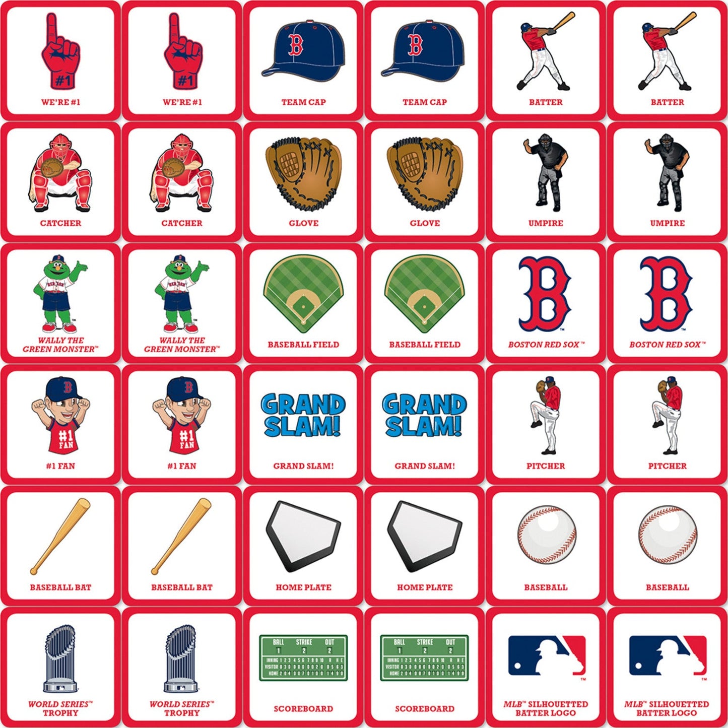 Boston Red Sox Matching Game