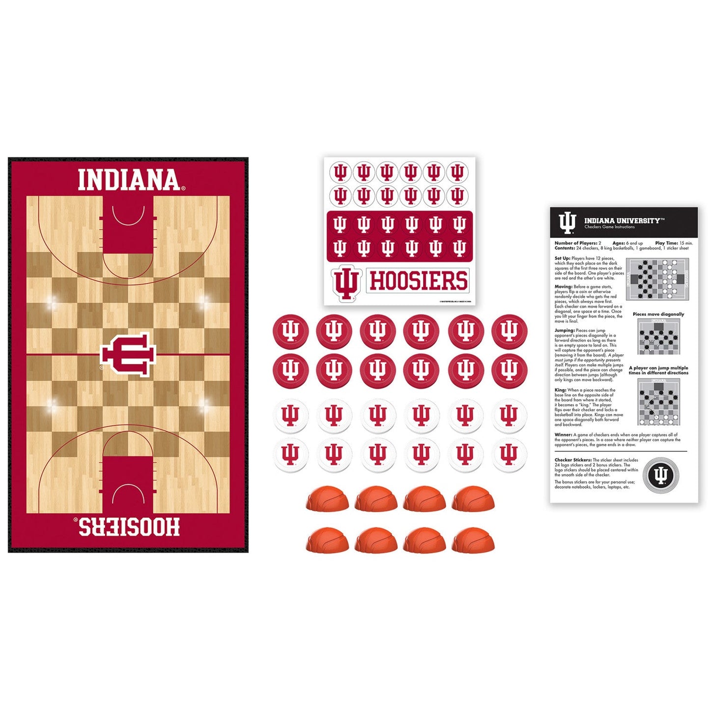 Indiana Hoosiers Checkers