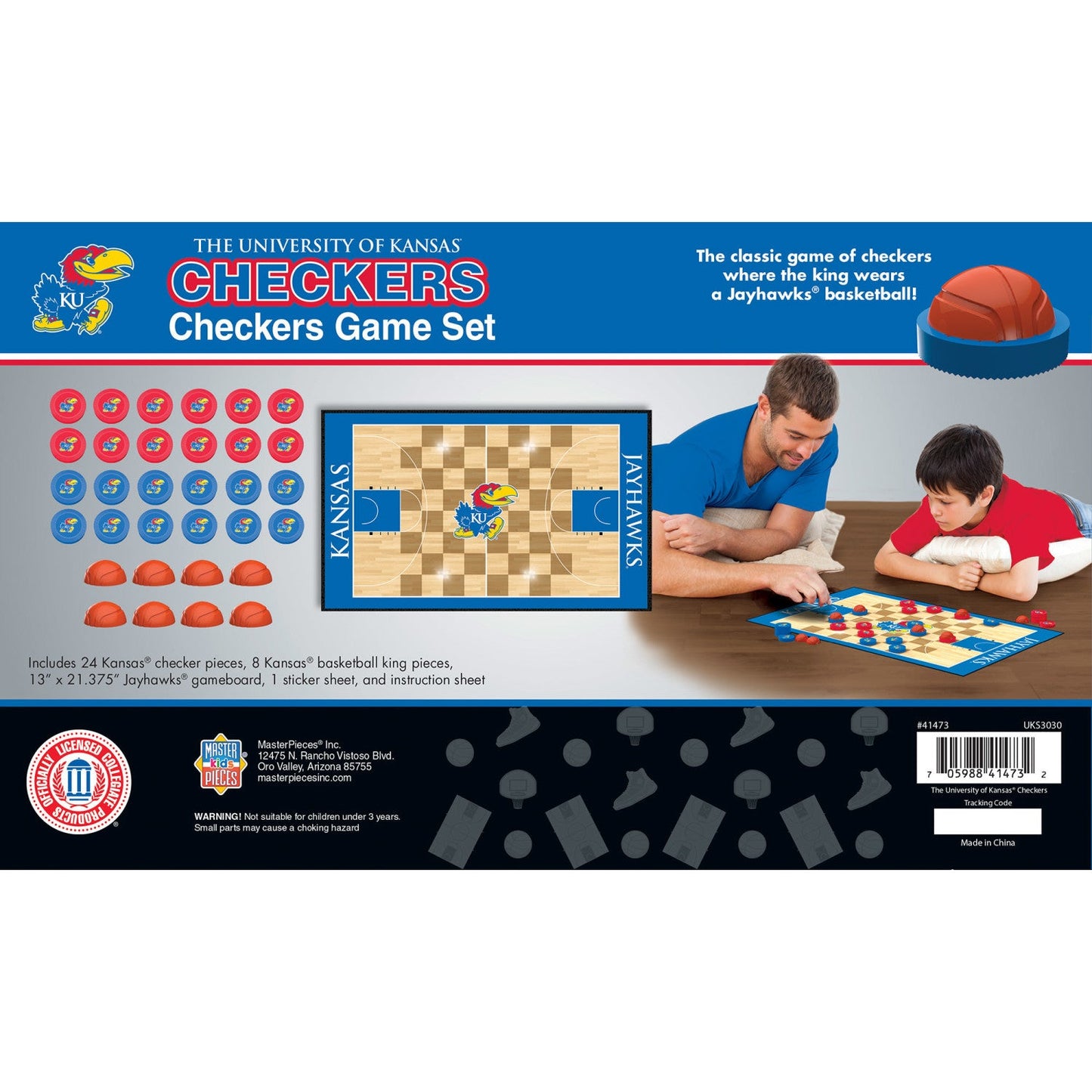 Kansas Jayhawks Checkers