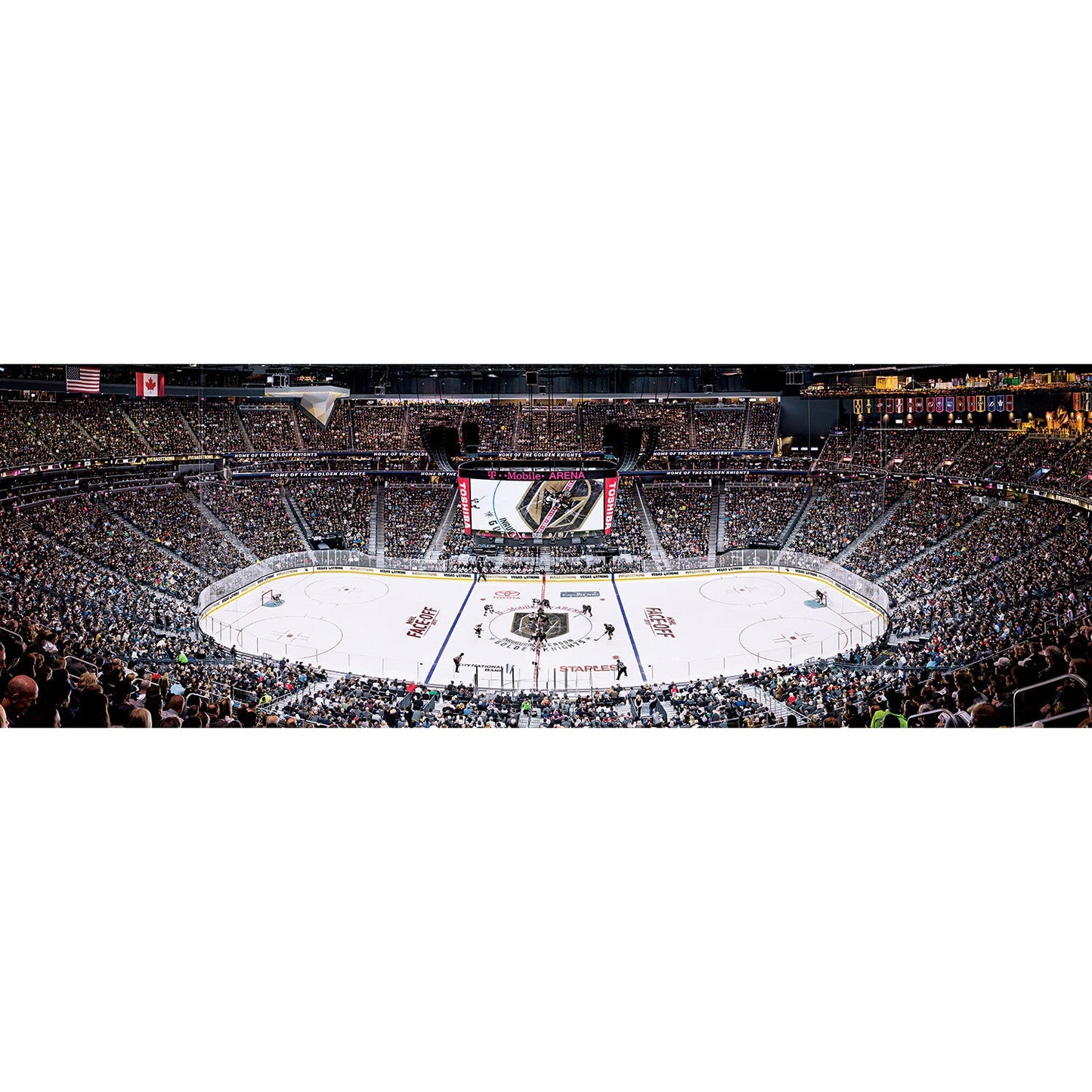 Las Vegas Golden Knights - 1000 Piece Panoramic Jigsaw Puzzle