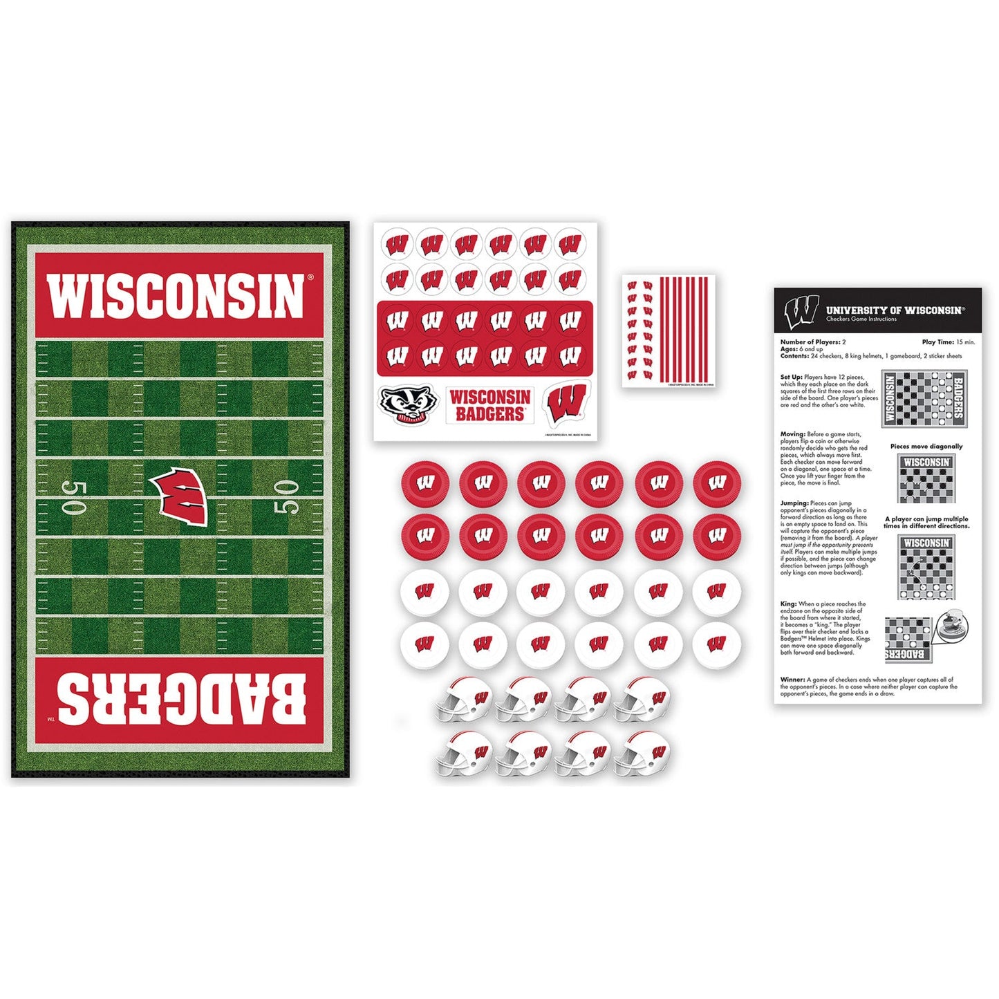 Wisconsin Badgers Checkers