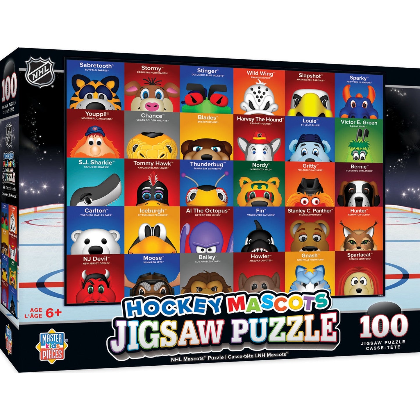 NHL Mascots 100 Piece Jigsaw Puzzle