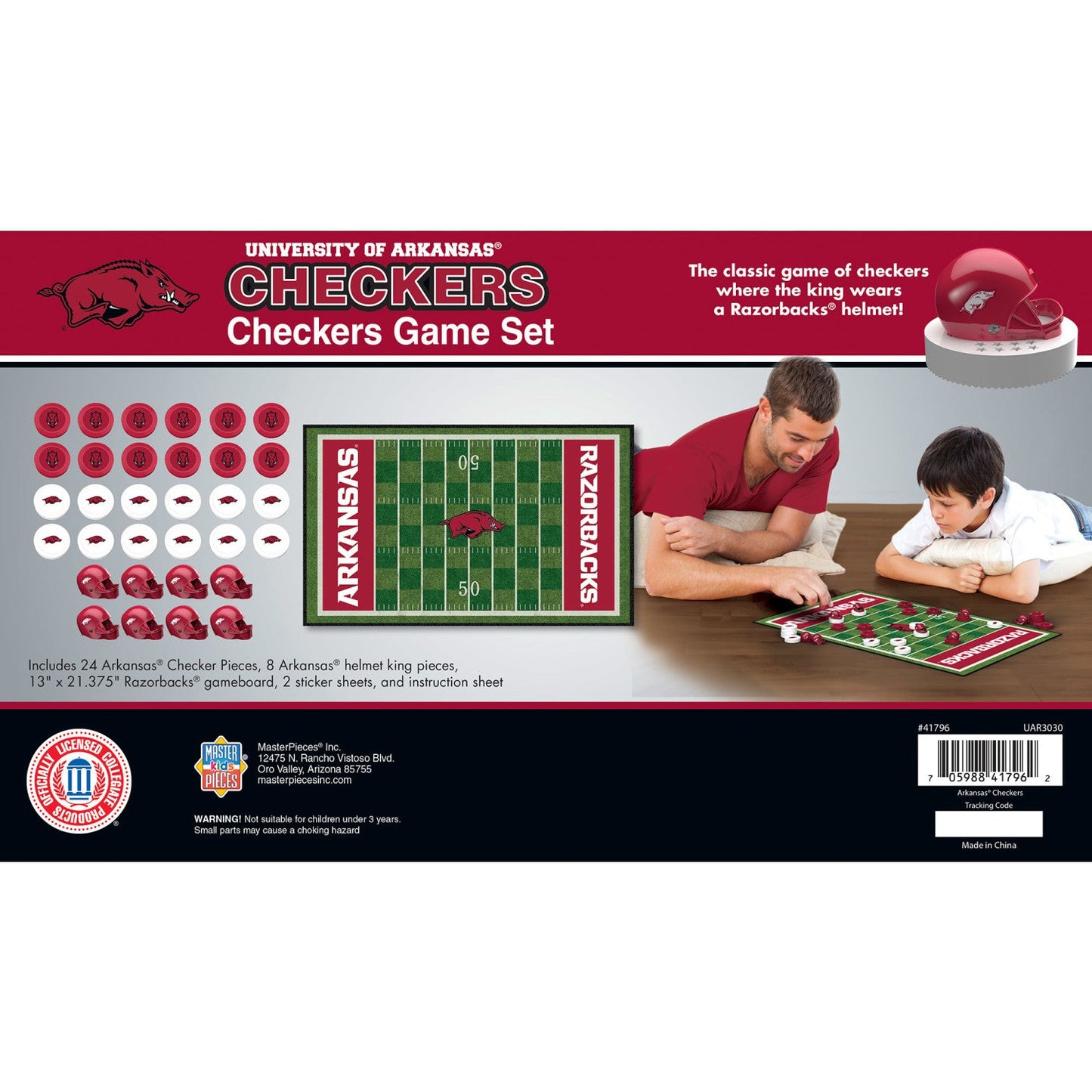 Arkansas Razorbacks Checkers