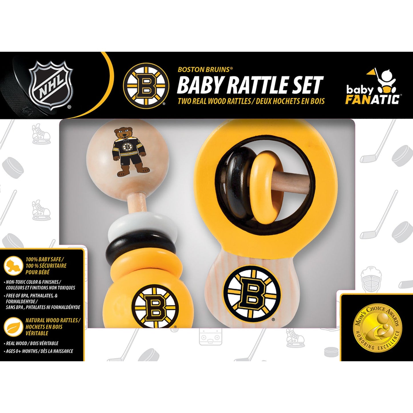 Boston Bruins - Baby Rattles 2-Pack