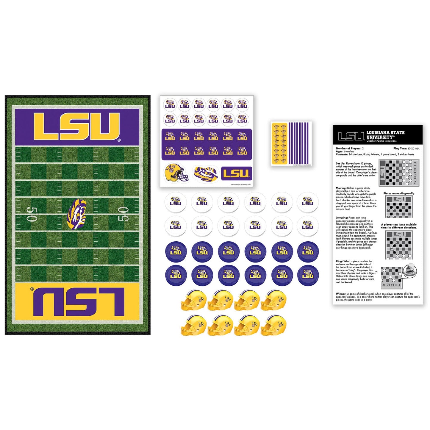 LSU Tigers Checkers