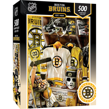 Boston Bruins - Locker Room 500 Piece Jigsaw Puzzle