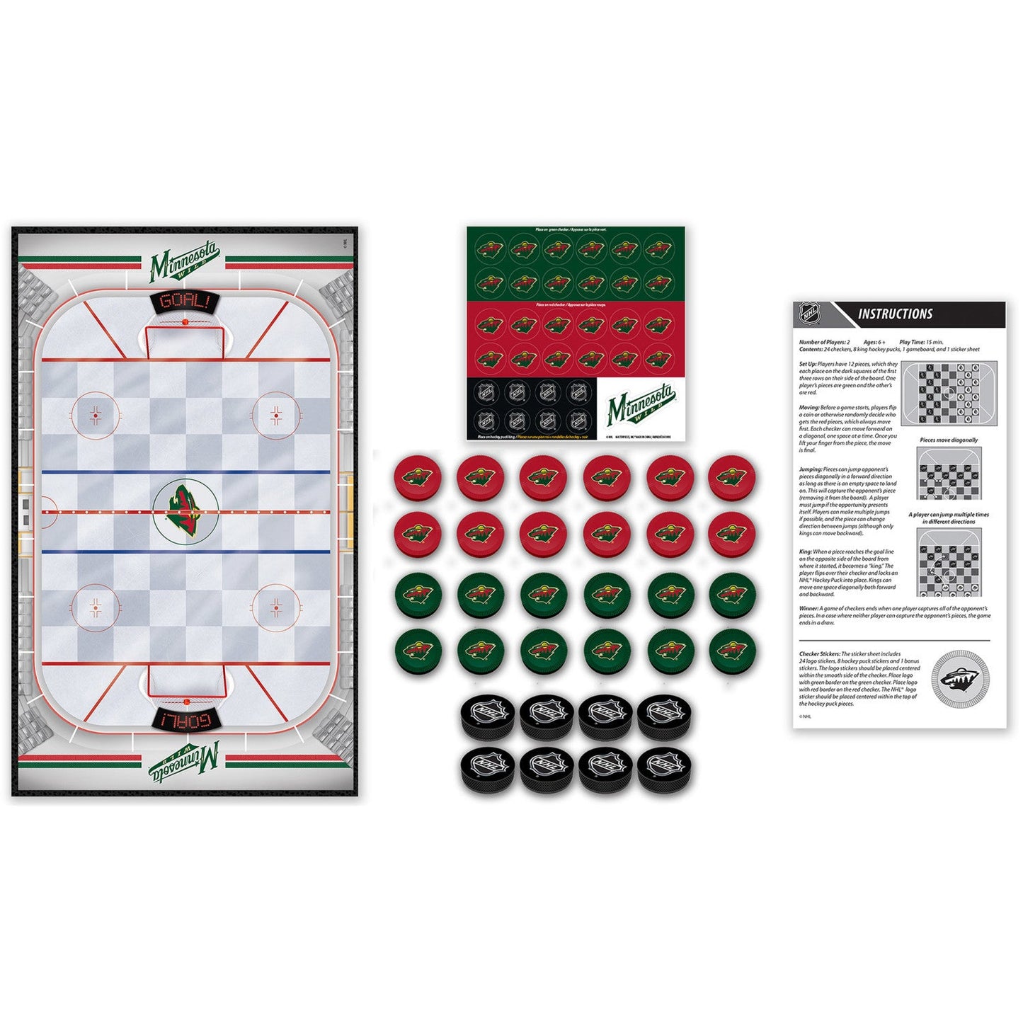 Minnesota Wild Checkers