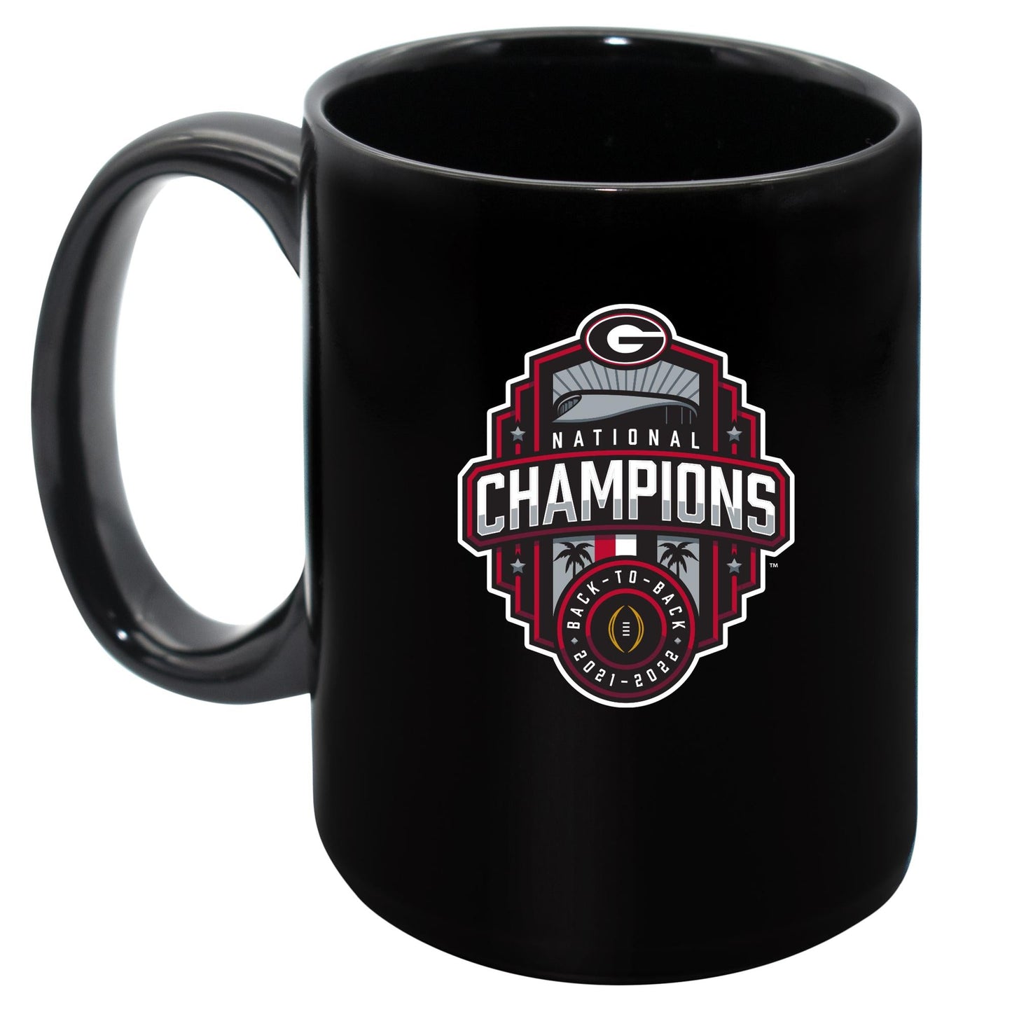 15oz Black Mug | 2022 National Champion Georgia Bulldogs