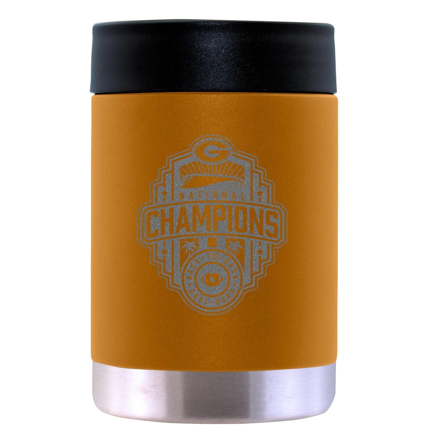 12oz Canyon Etched Stainless Steel Can Holder | 2022 National Champion Georgia Bulldogs