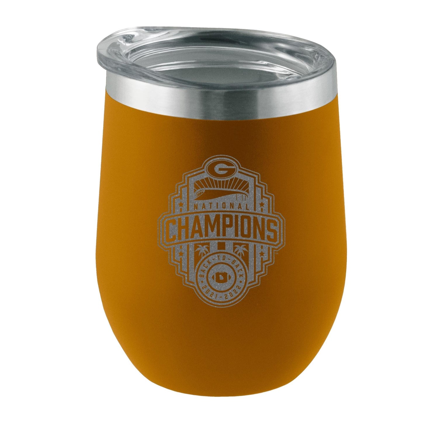 12oz Canyon Etched Stainless Steel Tumbler | 2022 National Champion Georgia Bulldogs