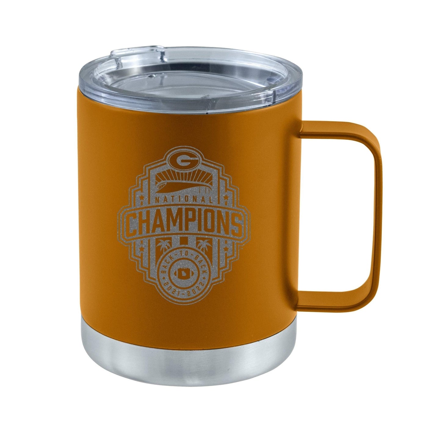12oz Canyon Etched Stainless Steel Lowball w/ Handle | 2022 National Champion Georgia Bulldogs