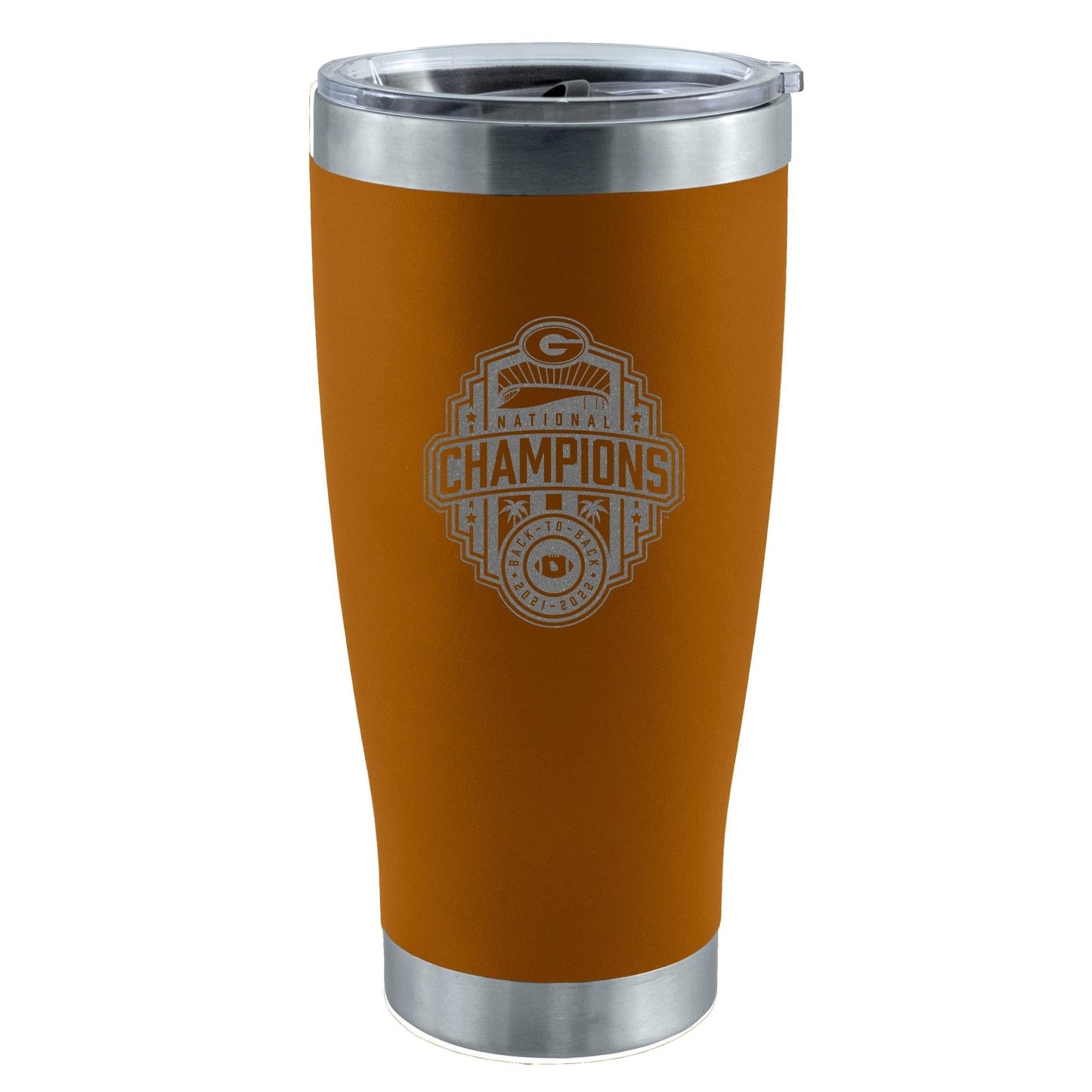 20oz Canyon Etched Stainless Steel Tumbler | 2022 National Champion Georgia Bulldogs