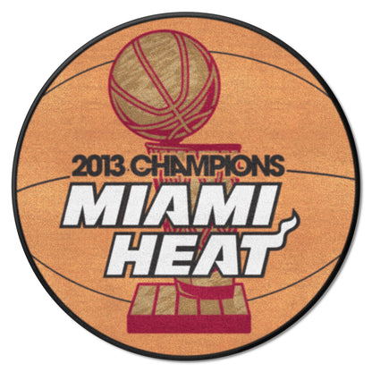 Miami Heat 2013 NBA Champions Basketball Rug - 27in. Diameter