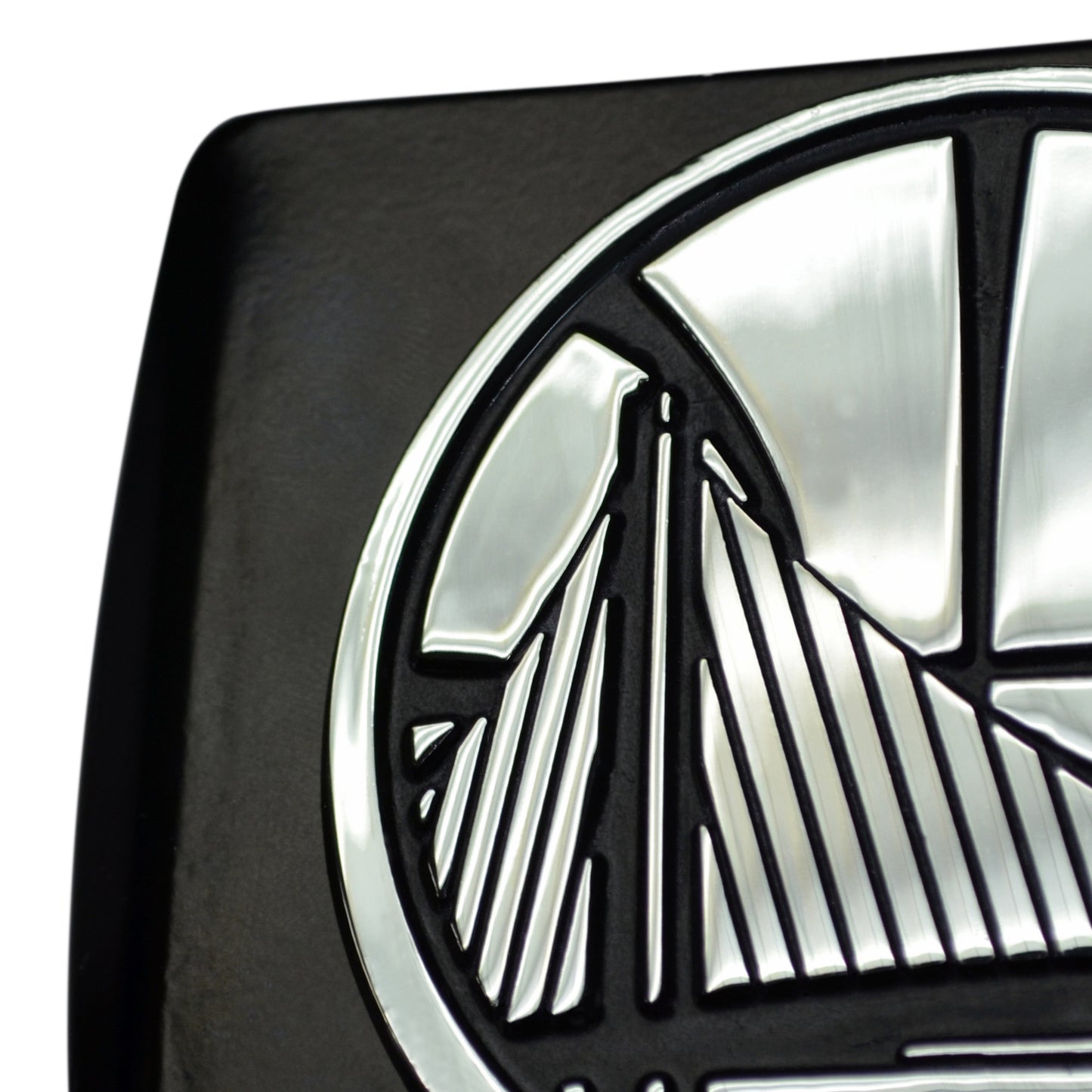 San Francisco 49ers Black Metal Hitch Cover with Metal Chrome 3D Emblem