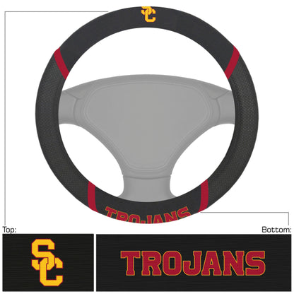 Southern California Trojans Embroidered Steering Wheel Cover