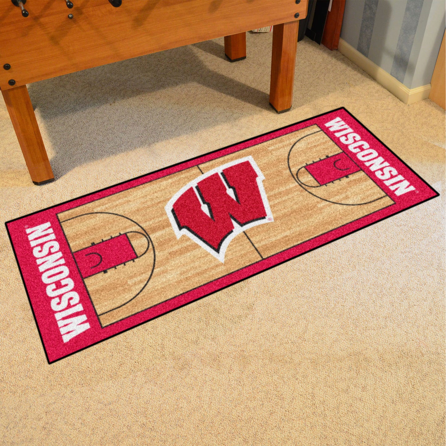 Wisconsin Badgers Court Runner Rug - 30in. x 72in.