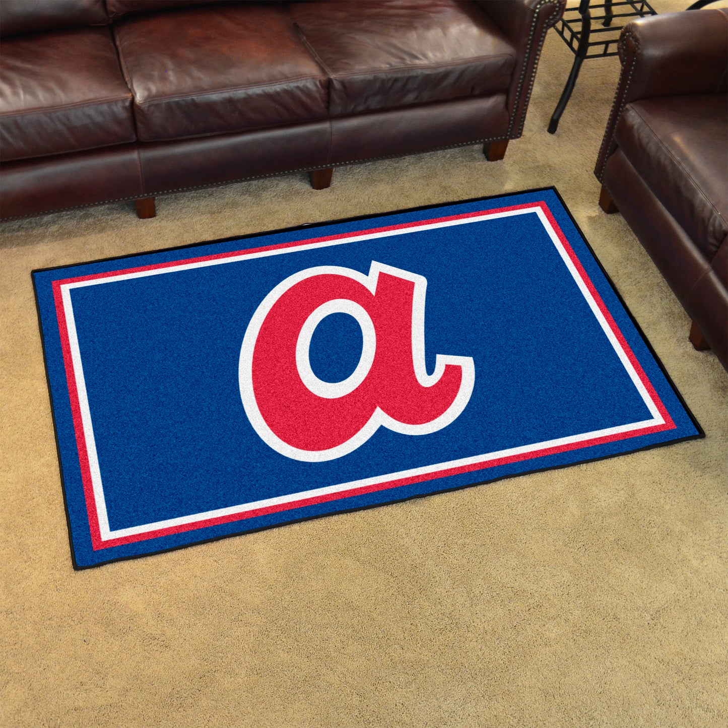 Atlanta Braves 4ft. x 6ft. Plush Area Rug - Retro Collection, 1974 Atlanta Braves