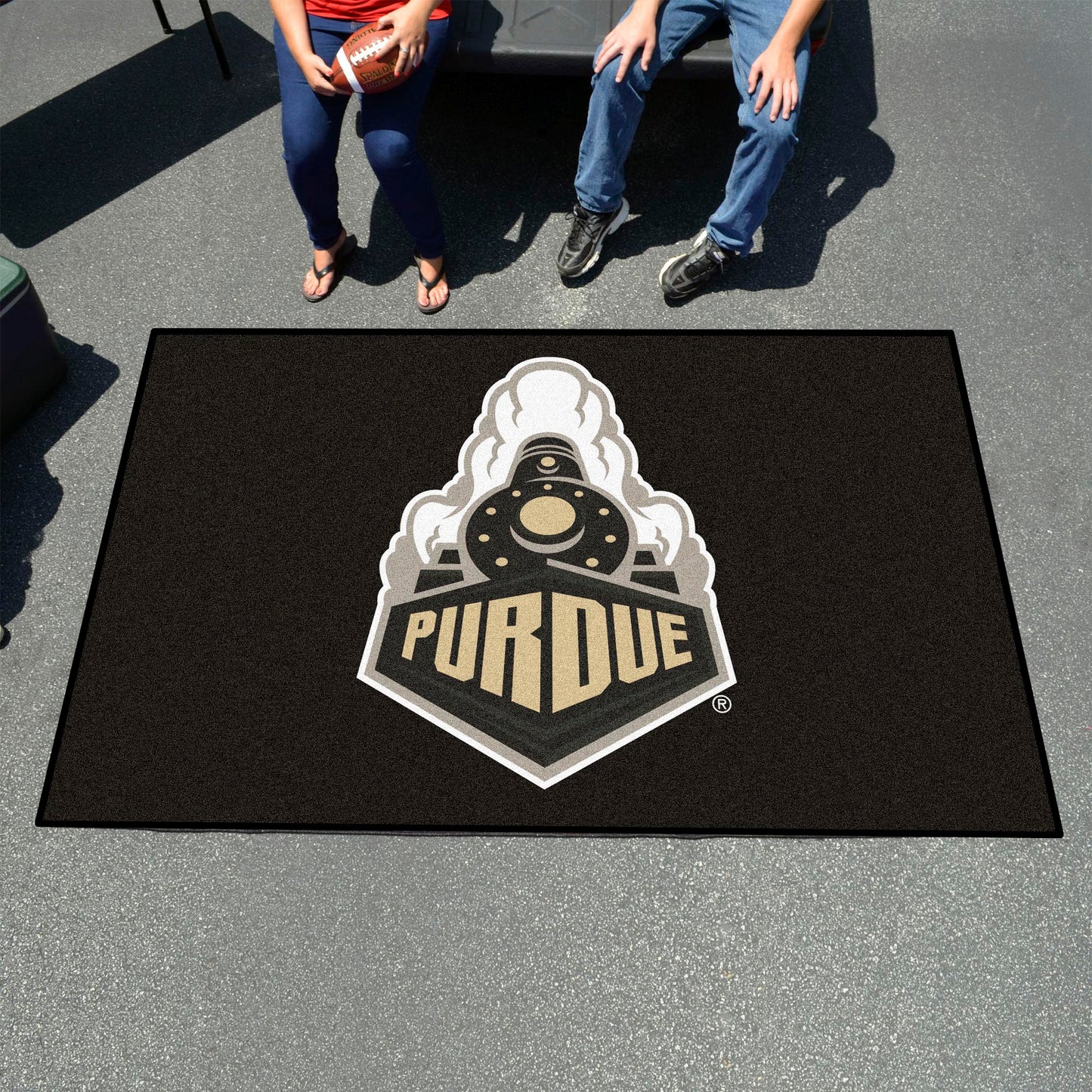 Purdue Boilermakers Ulti-Mat Rug - 5ft. x 8ft. - Train Secondary Logo