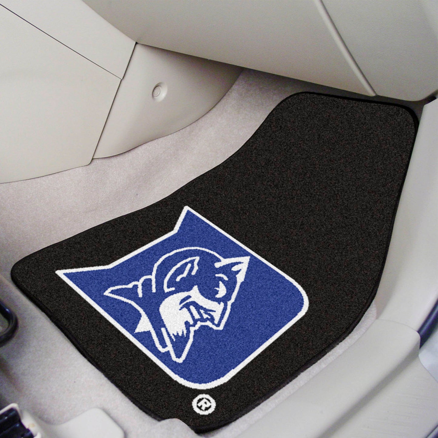 Duke Blue Devils Front Carpet Car Mat Set - 2 Pieces - "D & Devil" Logo