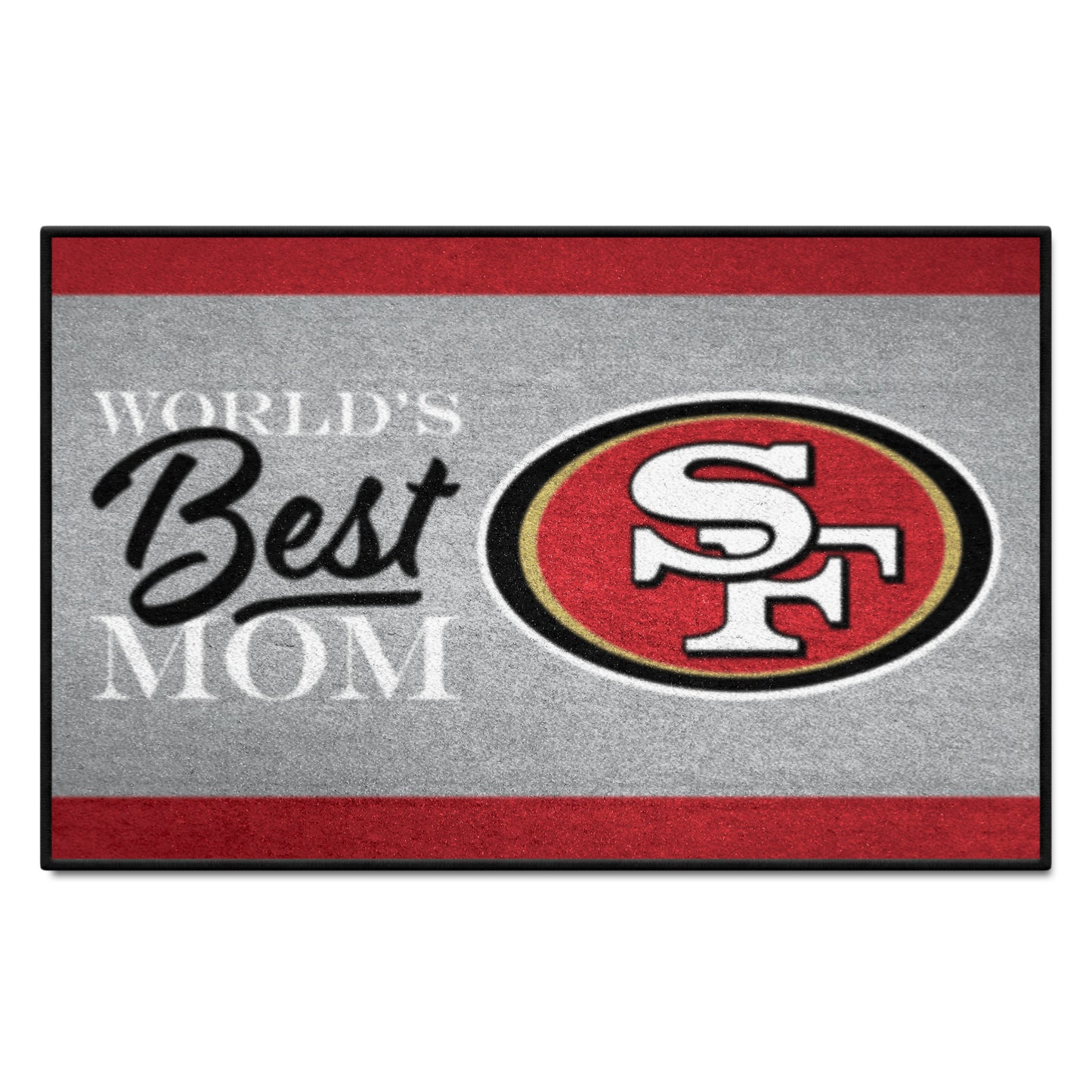 San Francisco 49ers Starter Mat Accent Rug - 19in. x 30in. World's Best Mom Starter Mat