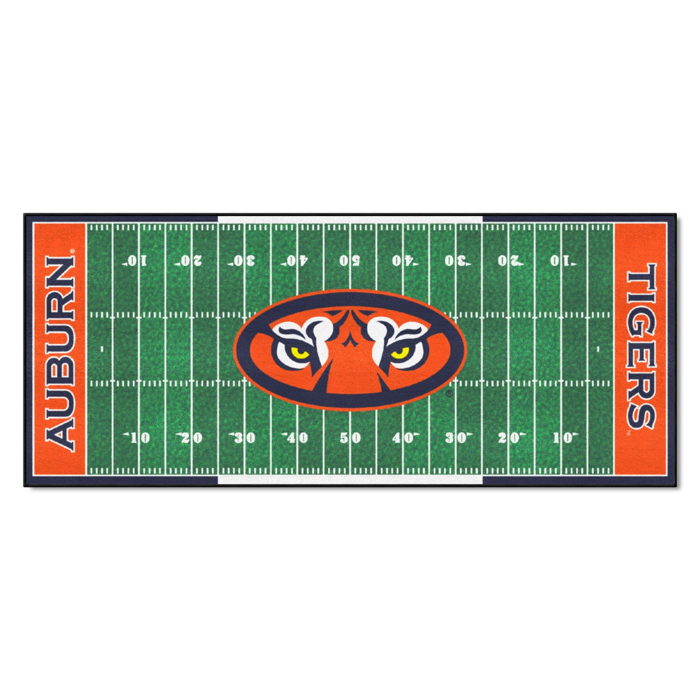 Auburn Tigers Field Runner Mat - 30in. x 72in. - Tiger Eyes Secondary Logo