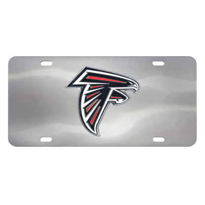Atlanta Falcons 3D Stainless Steel License Plate
